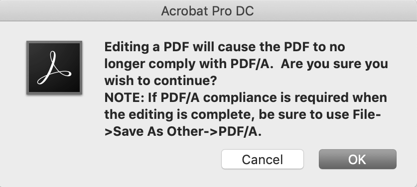 Document Format PDF/A