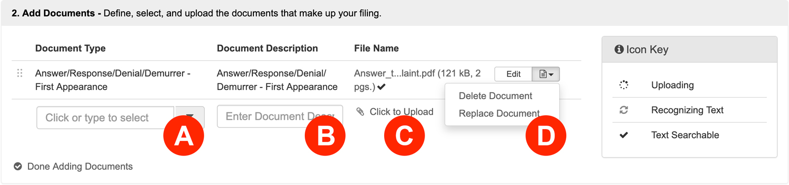 Add Documents