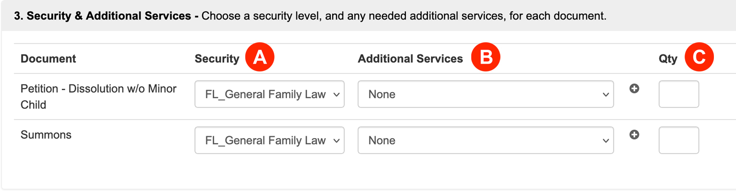 Security & Optional Services