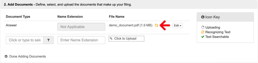 Convert Documents To Text Searchable PDFs In A Filing E Filing Help Convert documents to text searchable pdfs in a filing e filing help